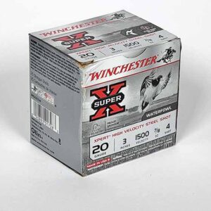 Winchester Super-X Xpert High Velocity - 20 Gauge - 3in - #4 Shot - 7/8oz Waterfowl Shotshells - 25rds