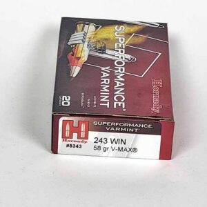 Hornady Superformance Varmint - 243 Winchester - 58gr - V Max - 20rds