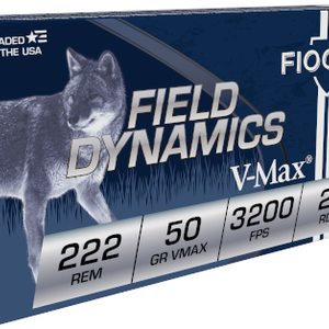 Fiocchi 222 Rem 50gr v-max 3200 FPS 20/box