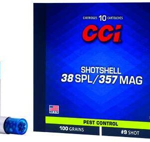 CCI Big 4 Shotshell 38 Special/357 Magnum 100 GR Shotshell #9 Shot Box of 10