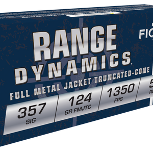 Fiocchi Shooting Dynamics .357 Sig 124gr FMJ 1350 FPS 502 Ft/lb 50/box