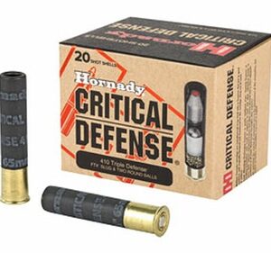 Hornady .410 Critical Defense Shotgun Ammunition .410 ga Slug - 2 1/2" Triple Defense 20/box