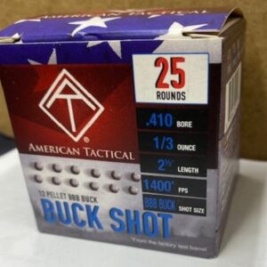 American Tactical 410 2.5" BBB BUCK SHOT 1/3ox Box of 25