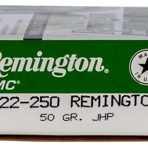 Remington Ammo UMC Target 22-250 Rem 50gr JHP 3820 FPS 20/box