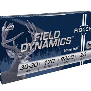 Fiocchi Field Dynamics 30-30 Win 170gr Flat Soft Point 2200 FPS 20/box